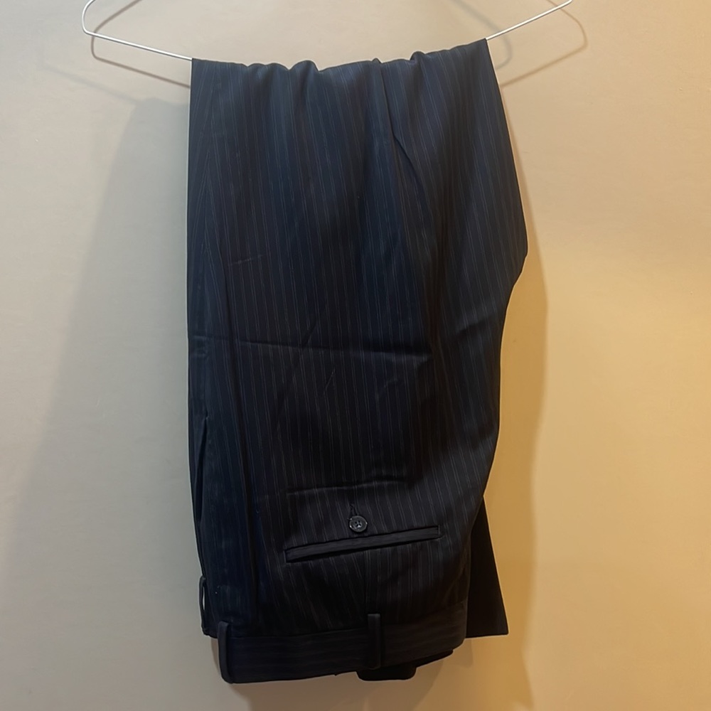 Black Pinstripe men’s dress pants 38x32